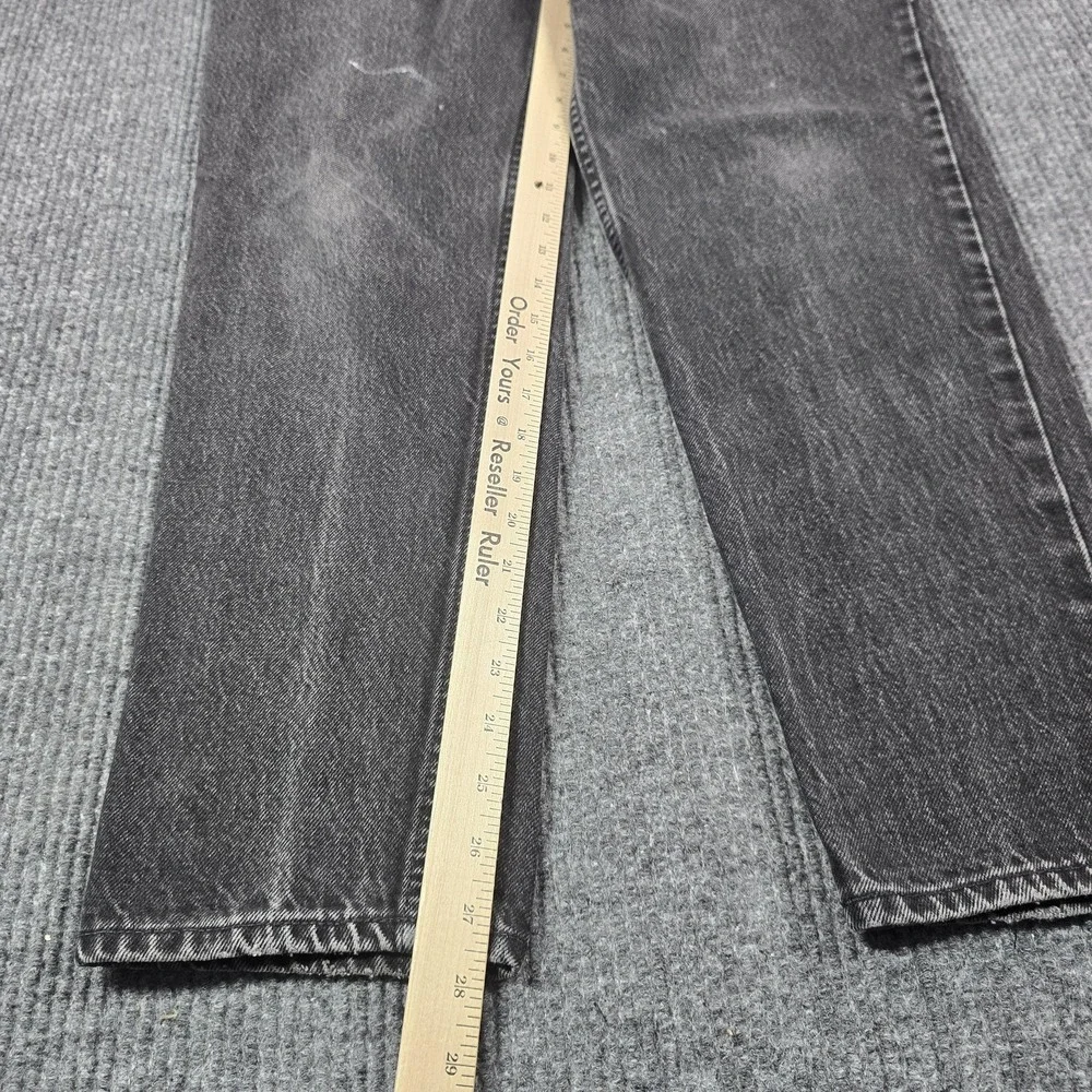 Vintage 90s Levis 550 Jeans Mens 36x29 Husky Gray Tapered Relaxed Distressed USA
